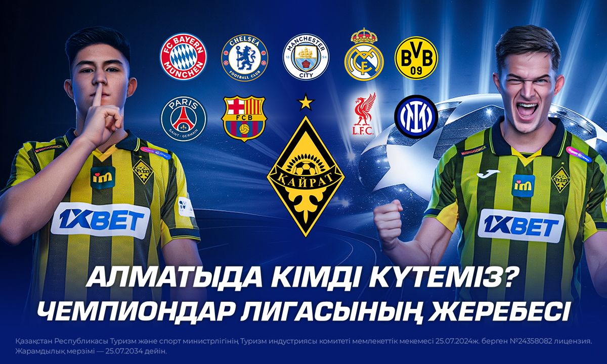 Алматыда кімді күтеміз? Чемпиондар Лигасының жеребесі