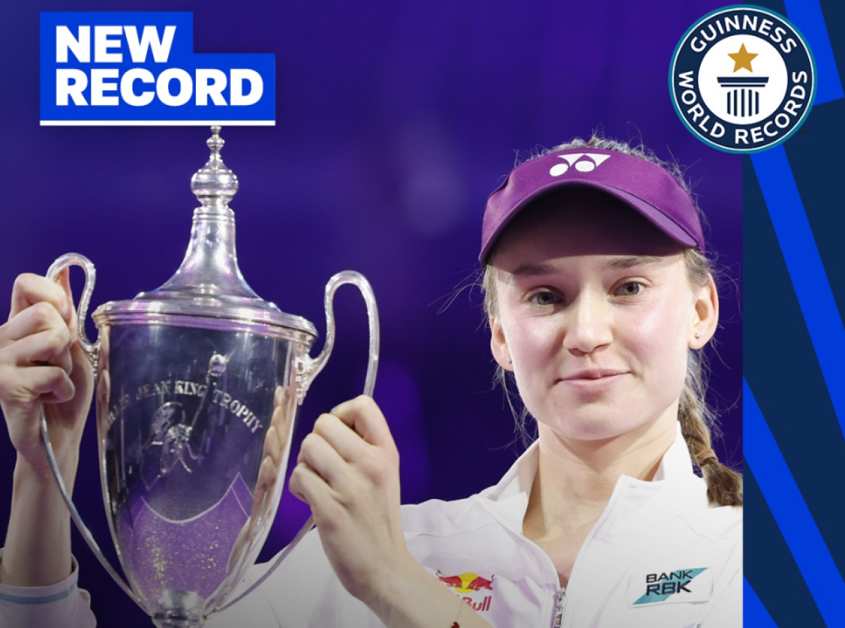 2,7 млрд теңге жеңіп алған Елена Рыбакина Гиннесс рекордтар кітабына енді