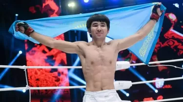 Ұзақ үзілістен кейін оралған Арман Әшімов қарсыласын нокаутқа түсірді