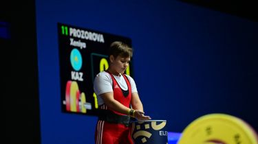 Ауыр атлет Ксения Прозорова Азия чемпионы атанды