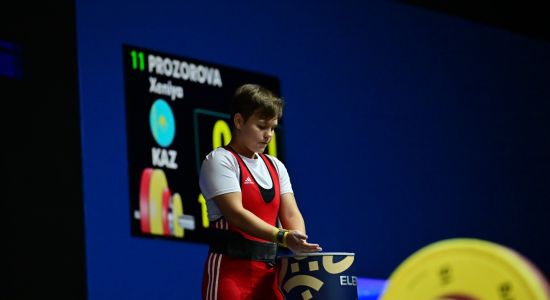 Ауыр атлет Ксения Прозорова Азия чемпионы атанды