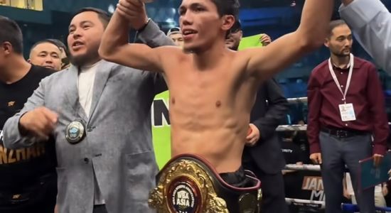 Санжар Тәшкенбай кәсіпқой бокстағы дебютінде IBF Asia белбеуін жеңіп алды