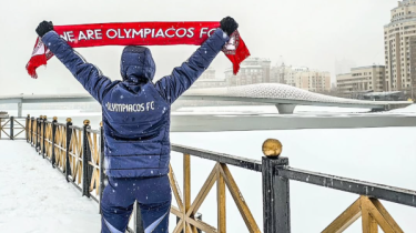 «Олимпиакос» футболшылары Астанаға келді